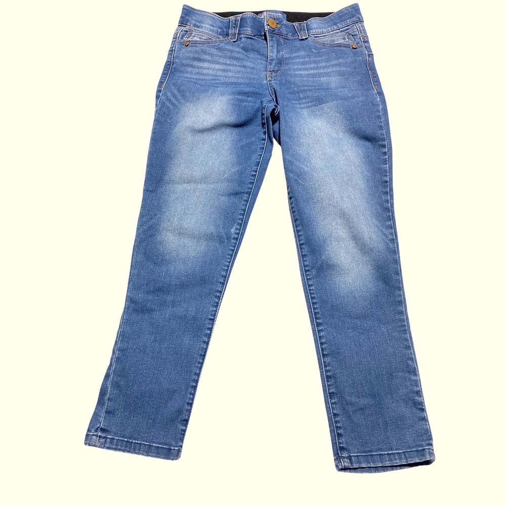 Democracy Ab'solution Straight Leg Jeans Medium Wash Blue Denim Women's Size 10